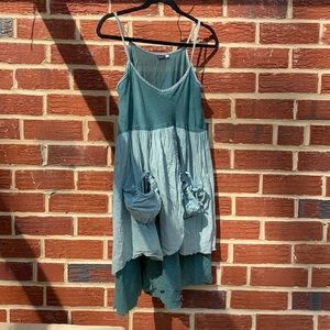 Blue green, SILLY YETI DRESS size M/L
